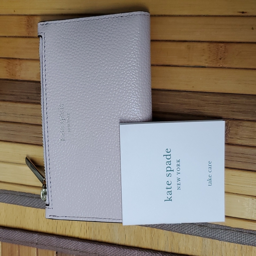 Kate spade leather link pink wallet